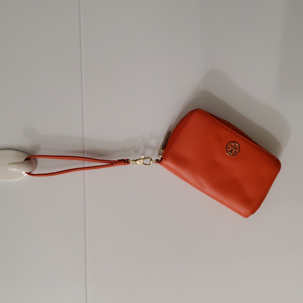 Tory Burch Orange Small Wristlet - Picture 13 of 13